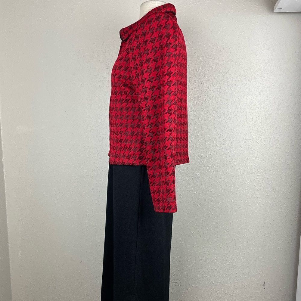 EUC Coldwater Creek Womens Red/Black Maxi Dress and Matching Jacket Size 6P - Picture 3 of 10